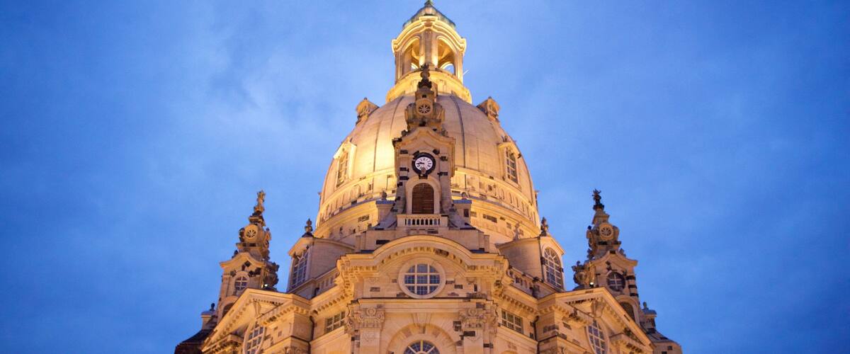 New Market Square which includes a church or cathedral
