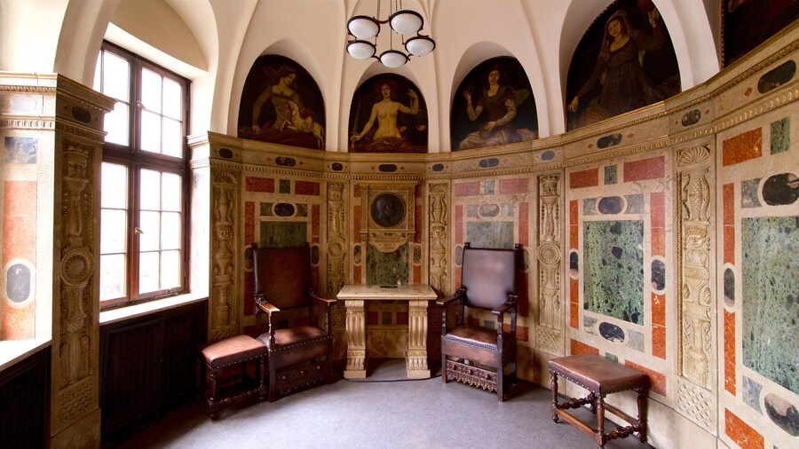 Ayuntamiento de Bremen mostrando arte, vistas interiores y elementos del patrimonio