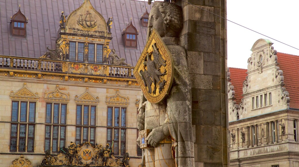 Bremen Roland Statue 其中包括 懷舊元素