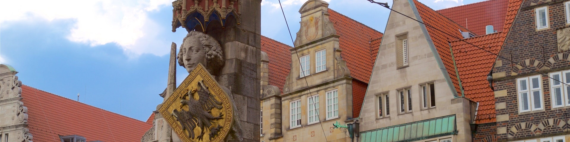 Estátua de Roland em Bremen caracterizando elementos de patrimônio