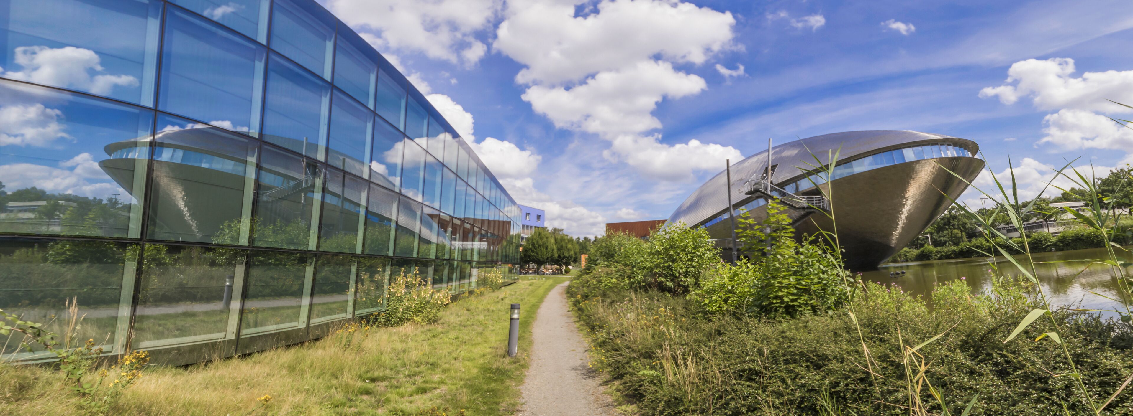 Bremen, Germany - the Universum Science Center is one of the most important museums of Bremen, and easely recognizable for its futuristic shape