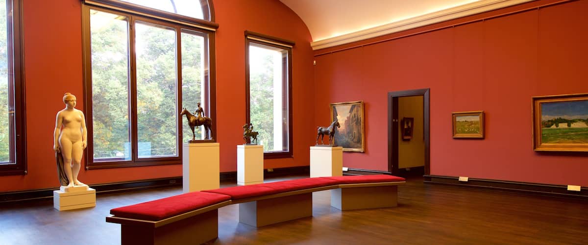 Kunsthalle Bremen mostrando vistas interiores y arte