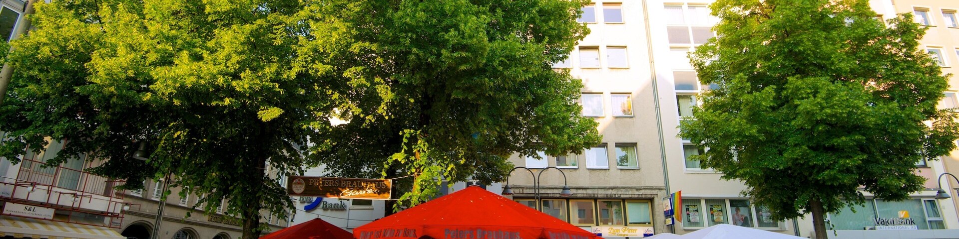Alter Markt which includes markets, a city and outdoor eating