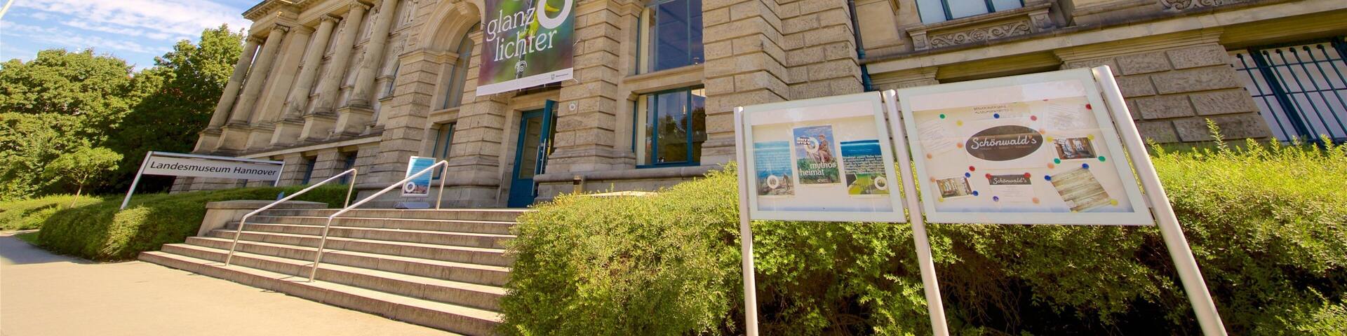 Lower Saxony State Museum which includes signage and heritage architecture
