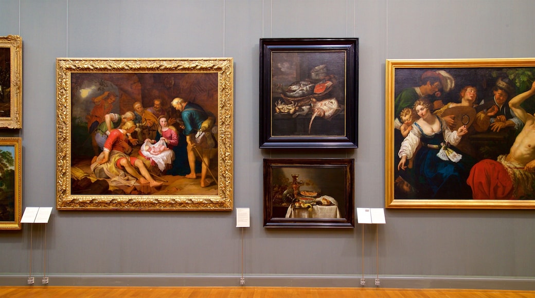 Lower Saxony State Museum showing interior views and art