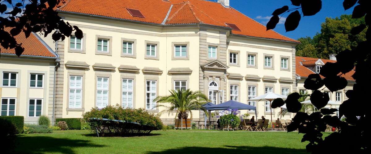 Georgengarten which includes heritage elements and a garden