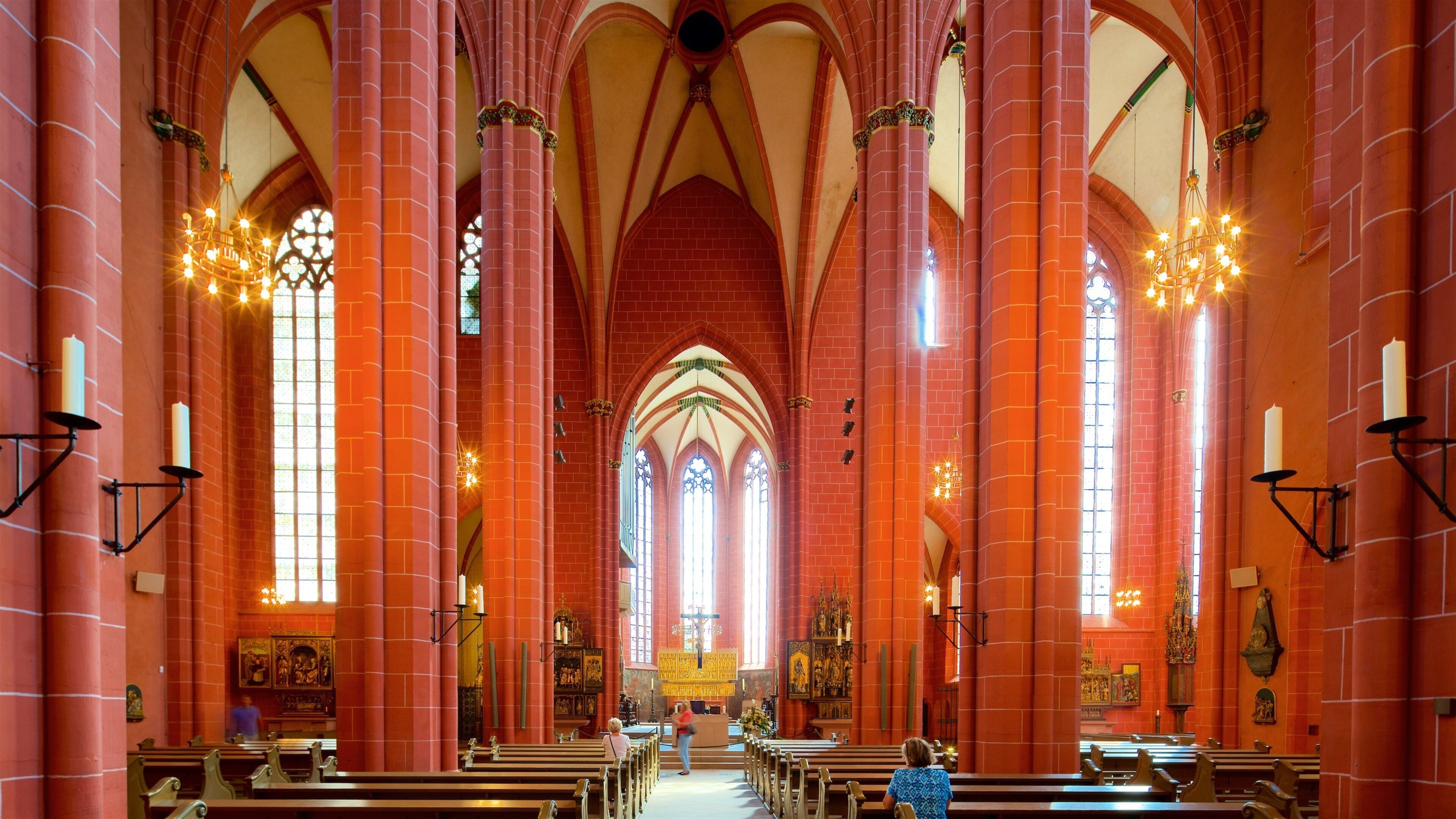 Frankfurt Cathedral which includes interior views, a church or cathedral and heritage elements