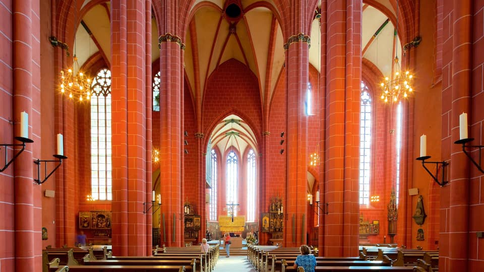 Frankfurt Cathedral which includes interior views, a church or cathedral and heritage elements