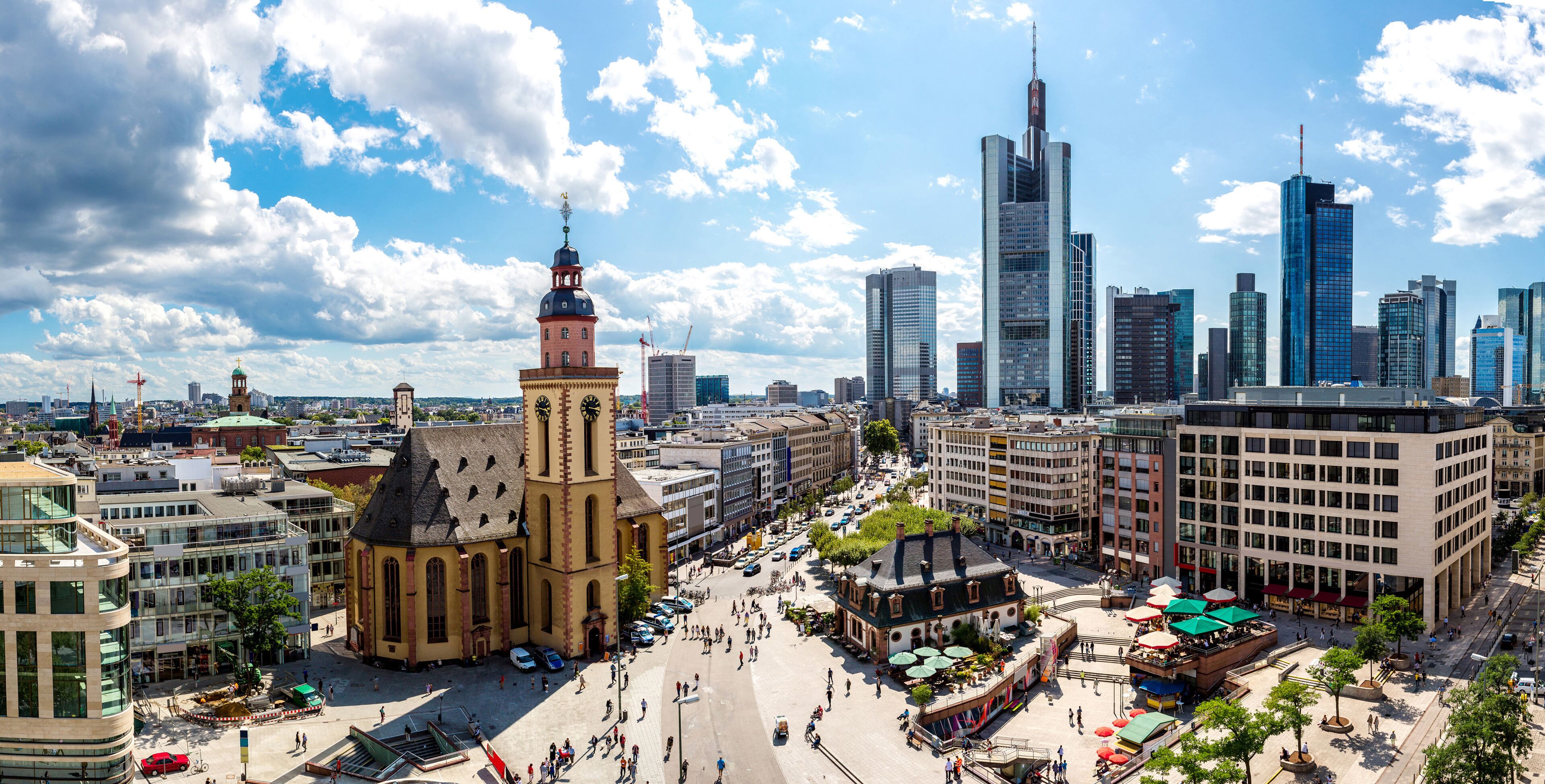 Financial district in Frankfurt