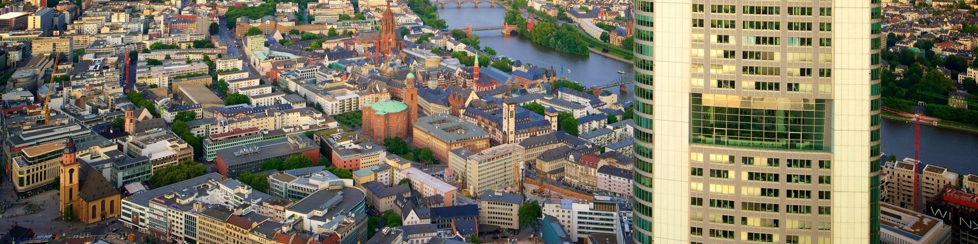 Maintower featuring a city, a high rise building and a sunset