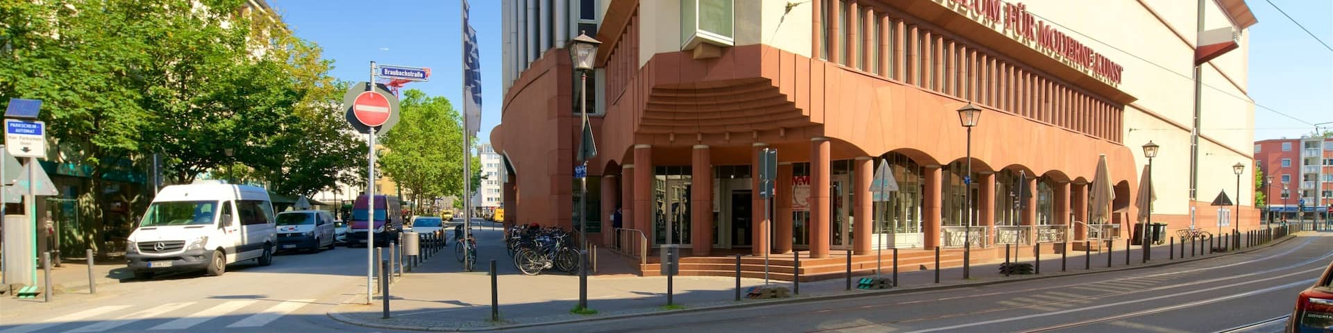 Museum of Modern Art which includes signage