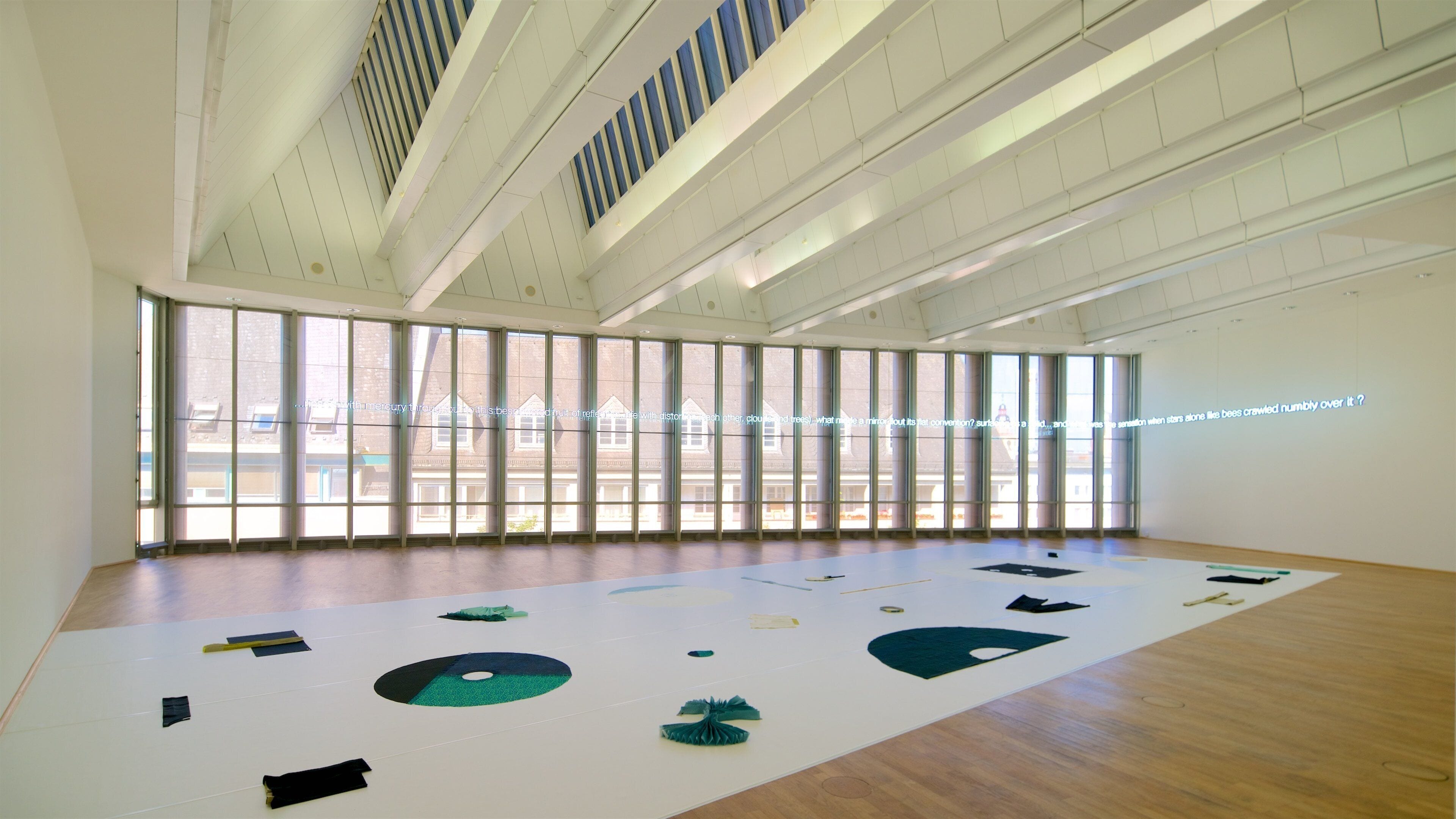 Museum of Modern Art showing interior views and art