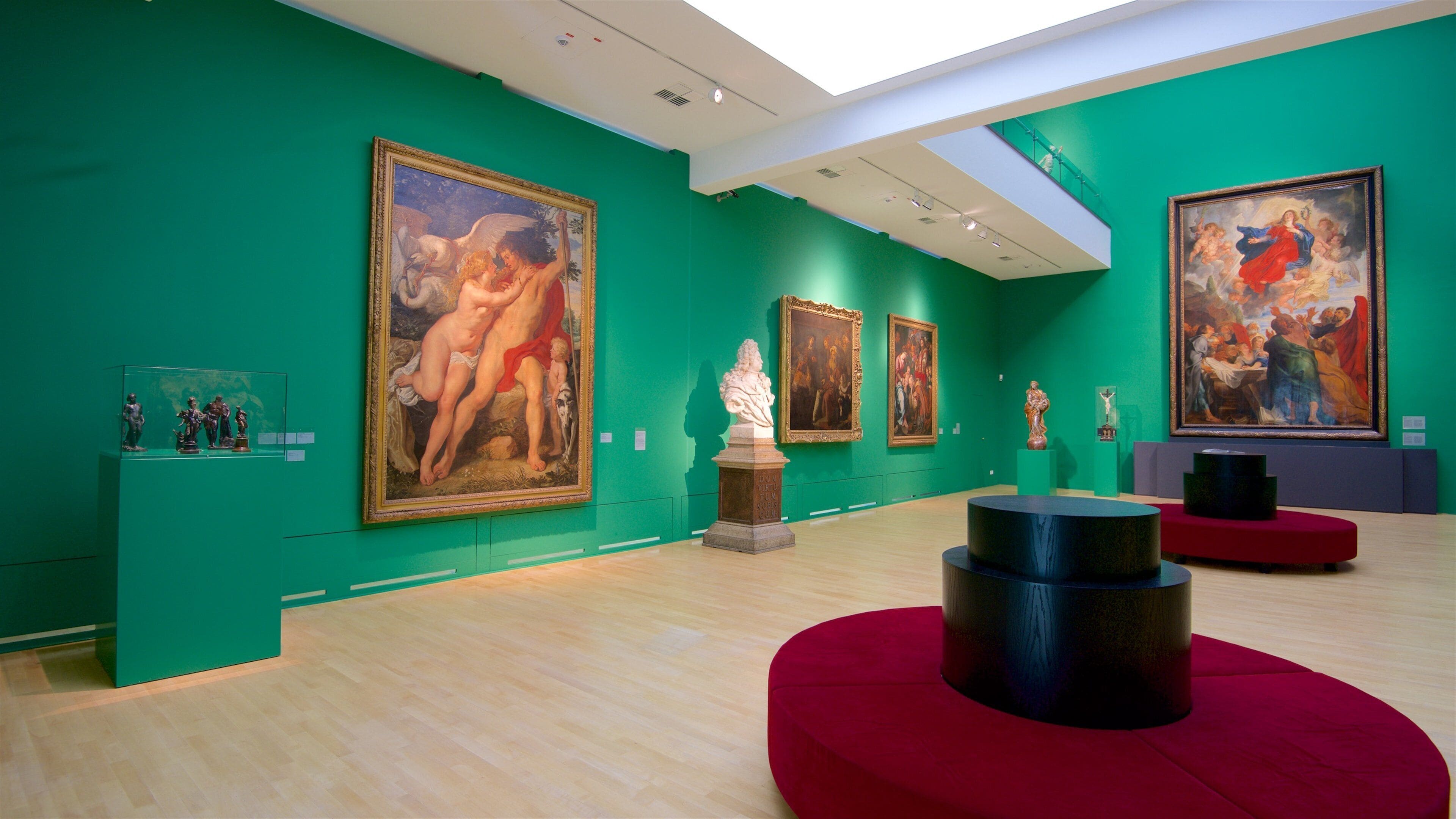 Museum Kunstpalast featuring interior views and art