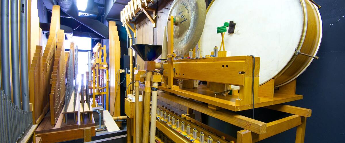 Filmmuseum welches beinhaltet Innenansichten