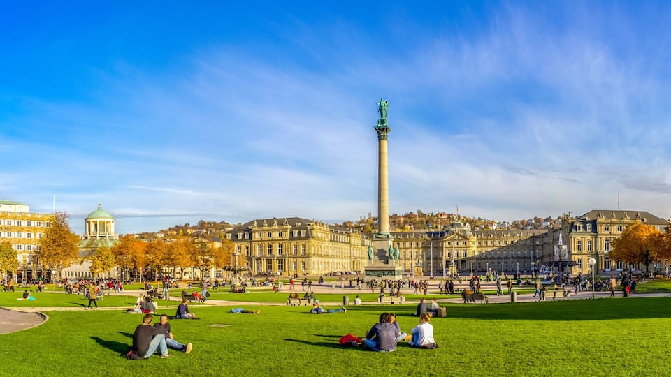 Neues Schloss, Schlossplatz, Stuttgart, Deutschland