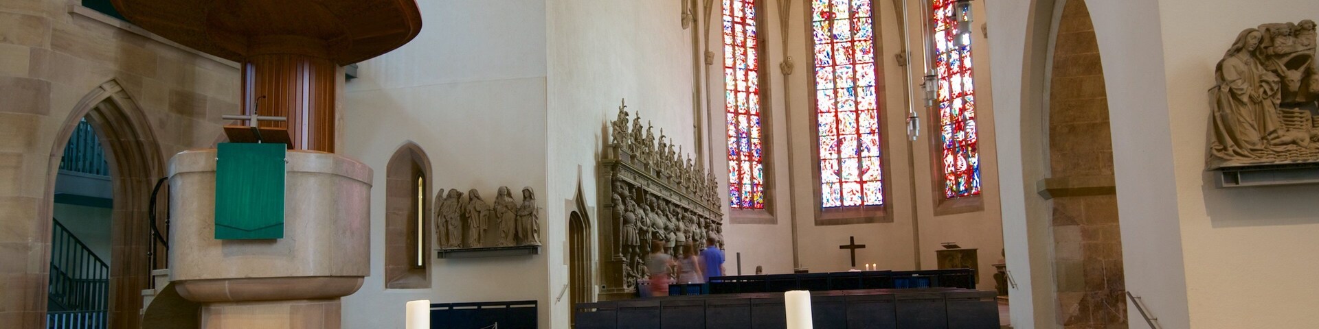 Stiftskirche showing a church or cathedral and interior views