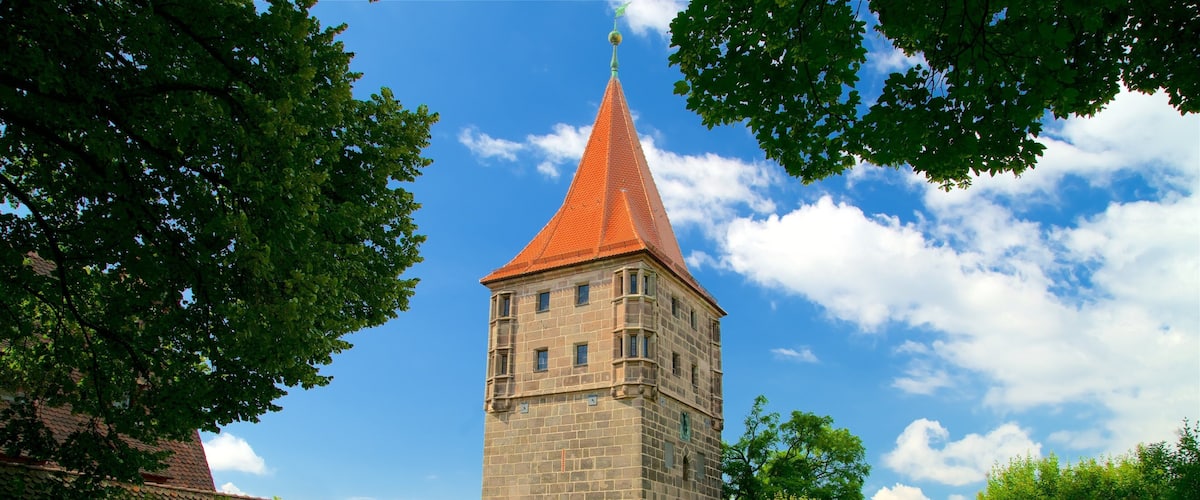 Castillo de Nuremberg mostrando elementos del patrimonio