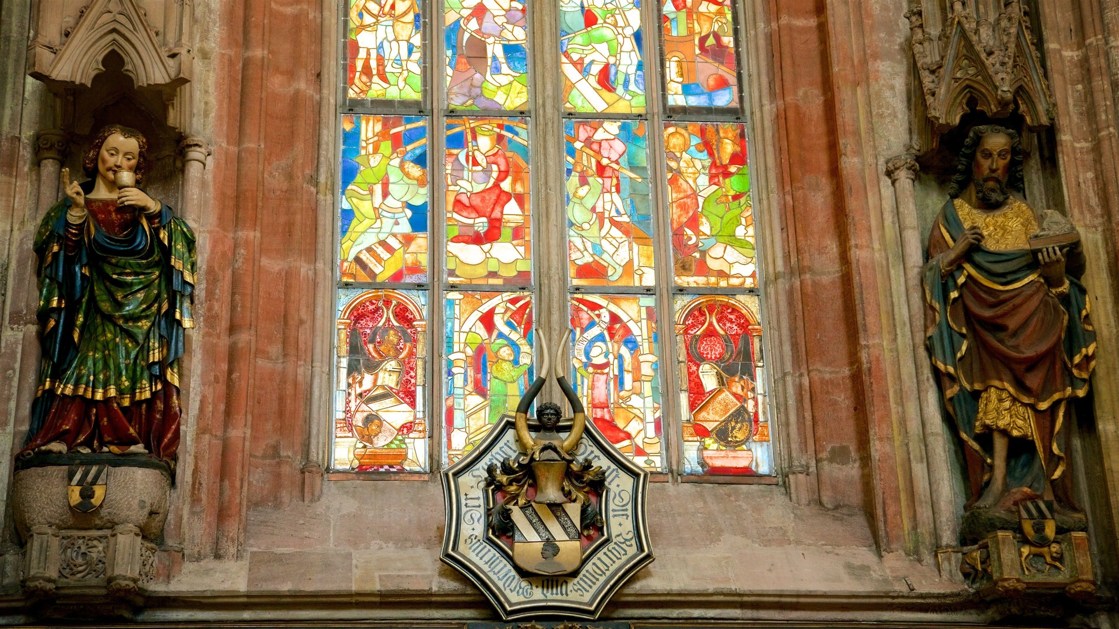 St. Sebaldus Church showing heritage elements, interior views and religious aspects