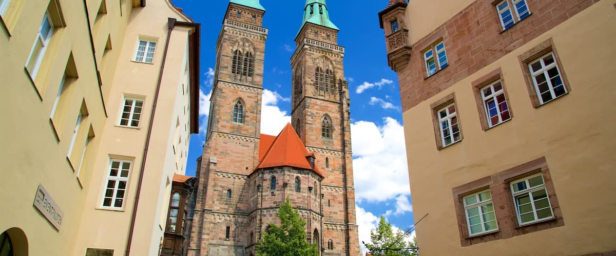 St. Sebaldus Church which includes a church or cathedral and heritage architecture