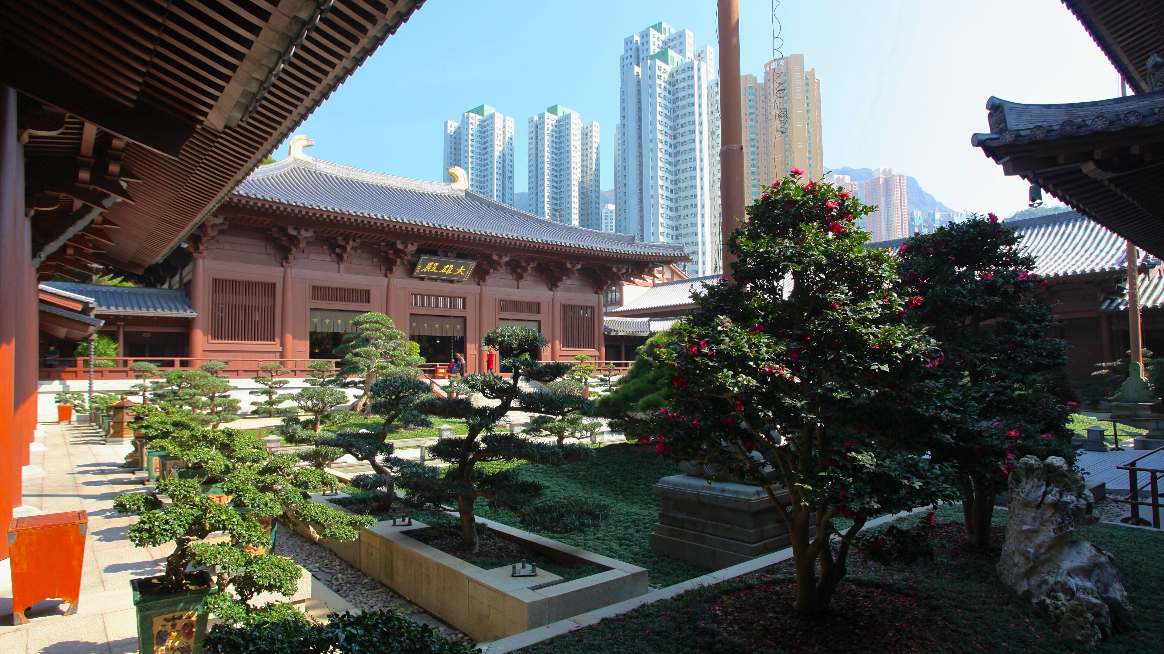 Hong Kong che include architettura d\'epoca, città e grattacielo