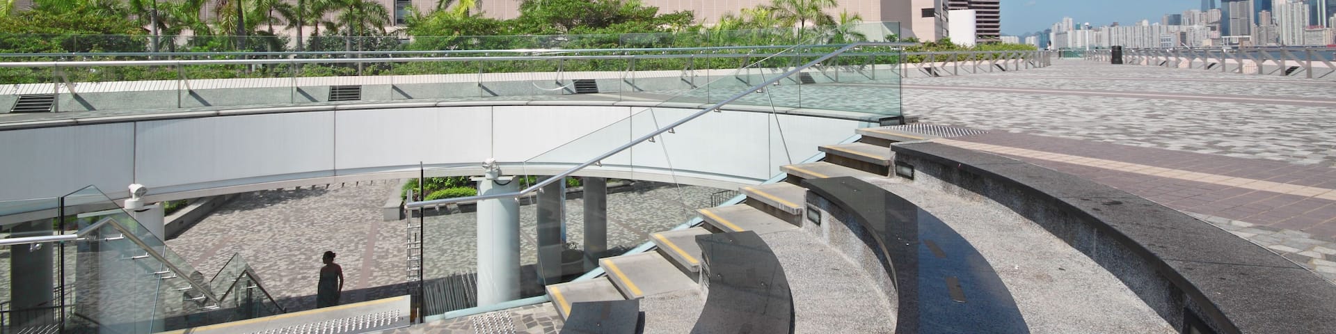 C5M0RN Architecture structure of Hong Kong Cultural Centre over blue sky