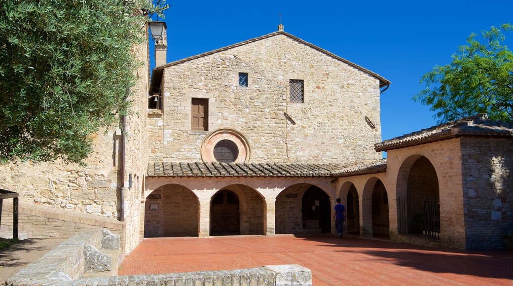 San Damiano showing heritage architecture and a church or cathedral