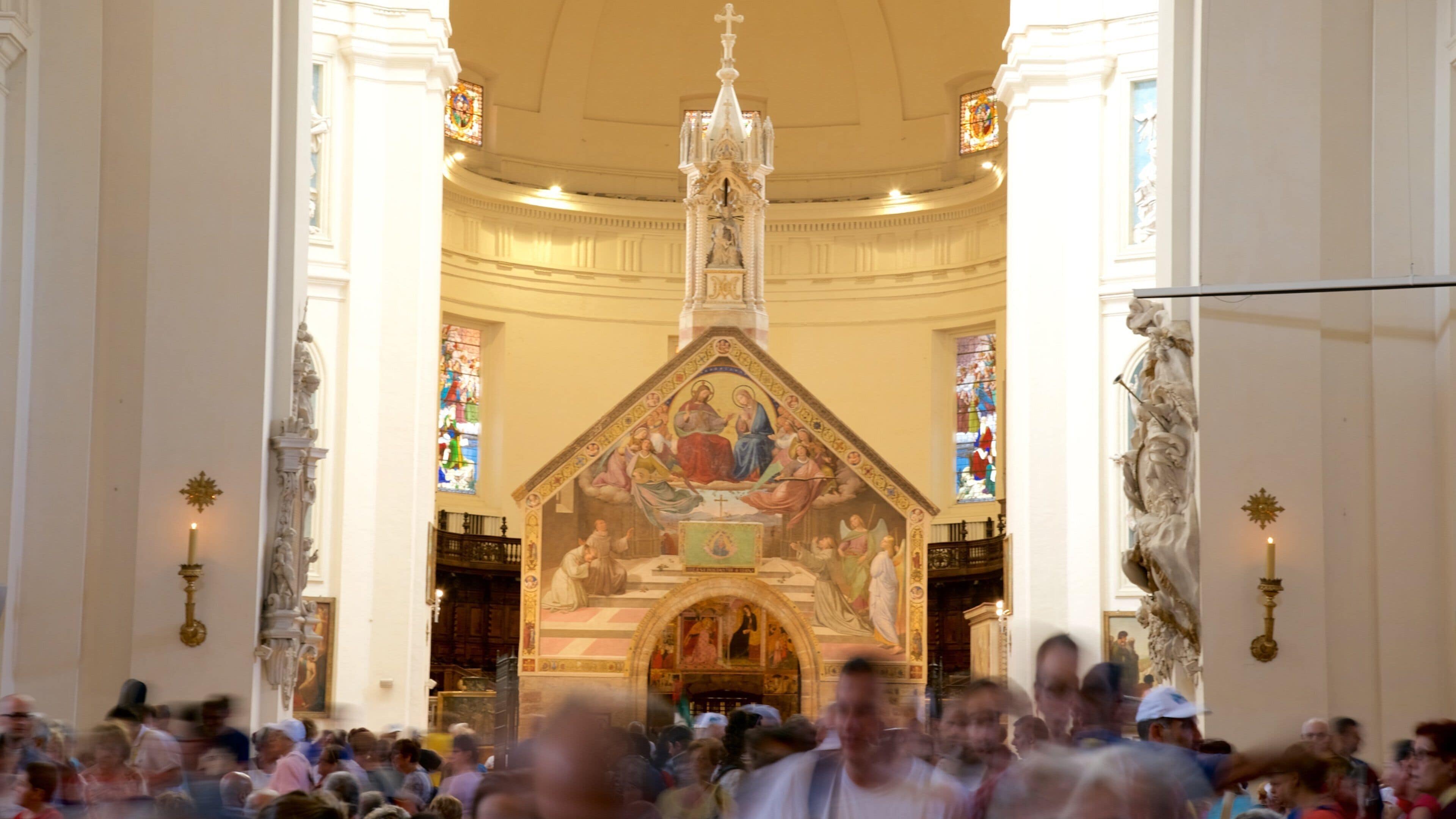 Santa Maria degli Angeli mostrando vista interna, arquitectura patrimonial y una iglesia o catedral