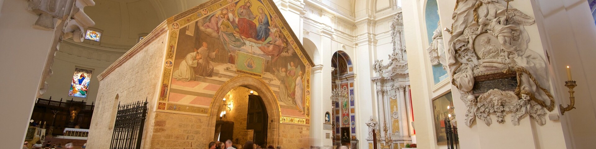 Santa Maria degli Angeli showing a church or cathedral, heritage architecture and interior views