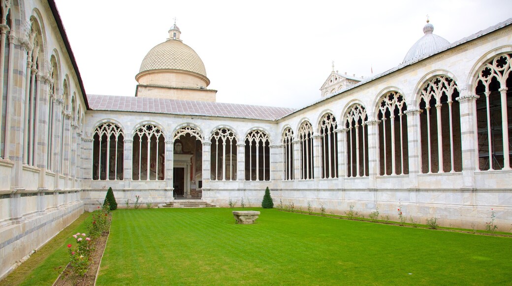 Campo Santo showing religious elements, a church or cathedral and heritage architecture