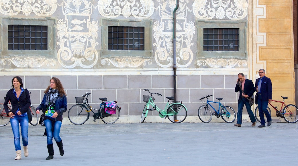 Palazzo della Carovana which includes street scenes, heritage architecture and cycling