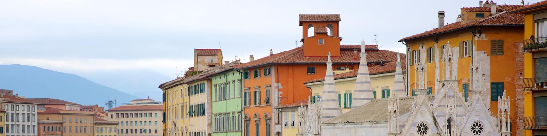Santa María della Spina mostrando un río o arroyo, patrimonio de arquitectura y una ciudad