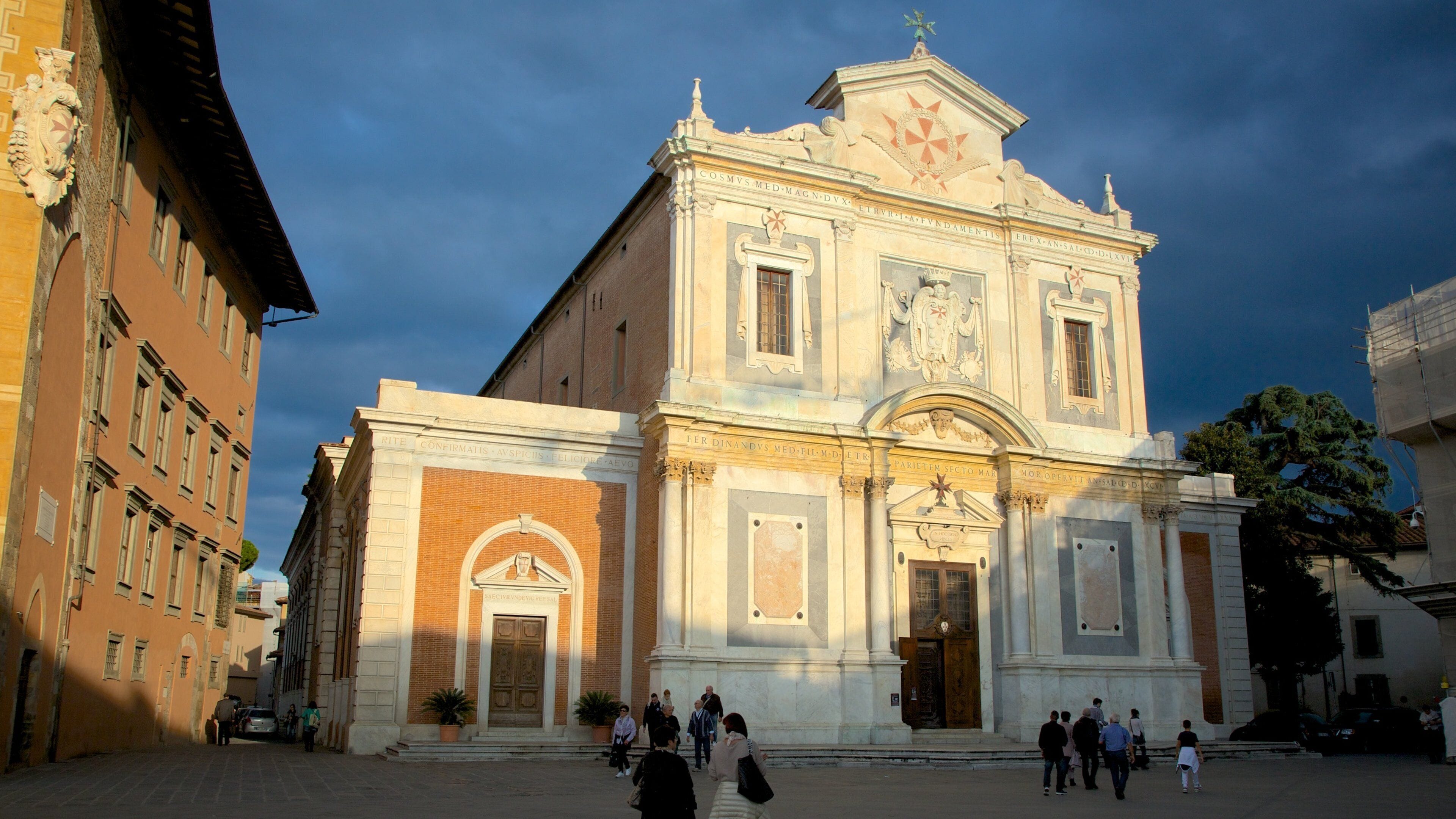 Santo Stefano dei Cavalieri featuring a square or plaza, religious elements and a church or cathedral