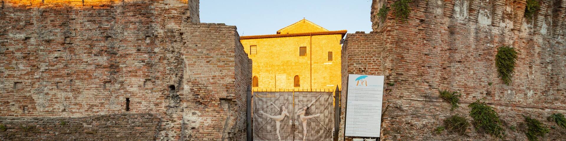 Castel Sismondo which includes heritage architecture