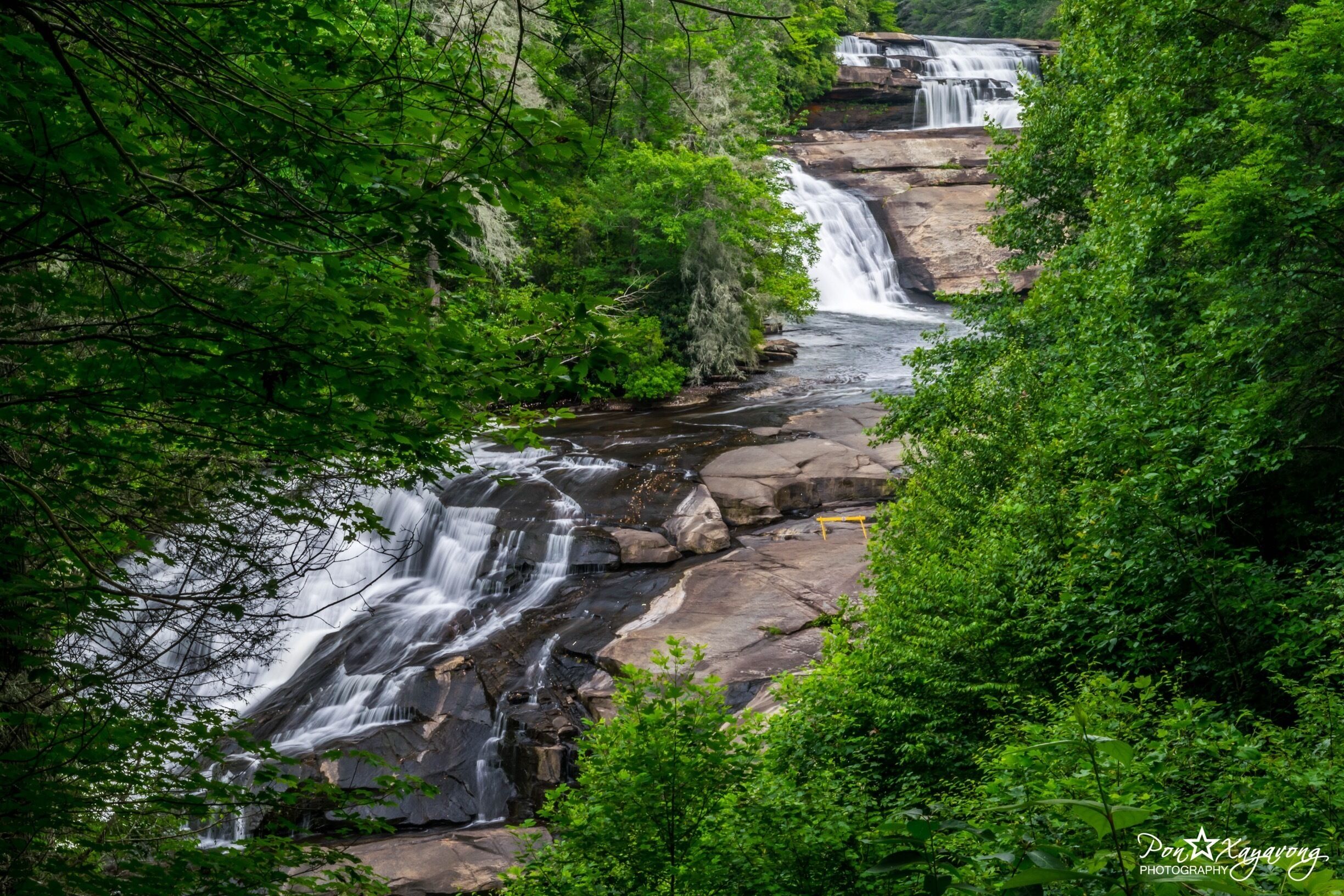 Triple Falls is a 125-foot (38 m) waterfall located in the DuPont State Forest, southeast of Brevard, North Carolina. #waterlust