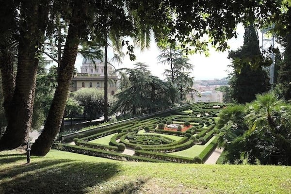 The Gardens of Vatican City also informally known as the Vatican Gardens in Vatican City are private urban gardens and parks which cover more than half of the country, located in the west of the territory and owned by the Pope. There are some buildings, such as Radio Vatican and the Governor's Palace, within the gardens.