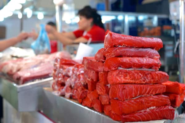 José María Pino Suárez Lokale Marked som viser mad og markeder