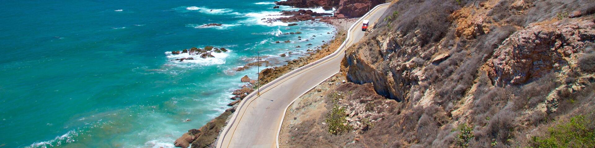 El Mirador which includes rocky coastline and general coastal views