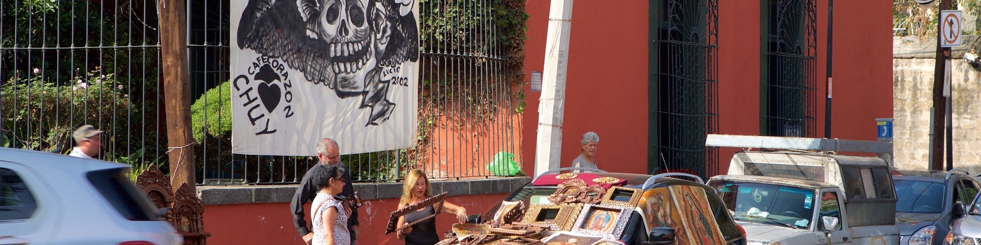 San Jacinto Plaza mostrando mercados e cbd