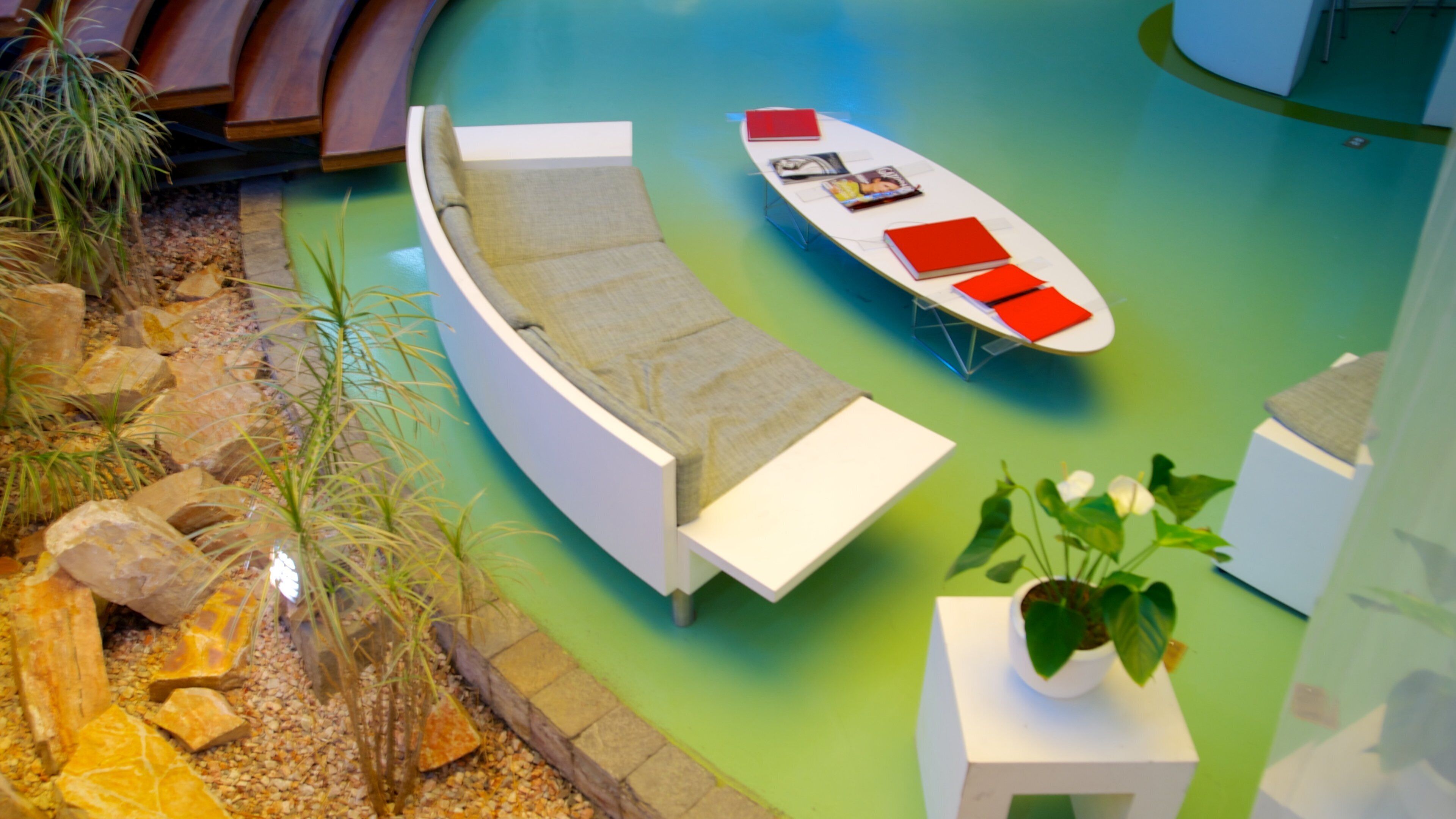 Museum van moderne kunst toont interieur