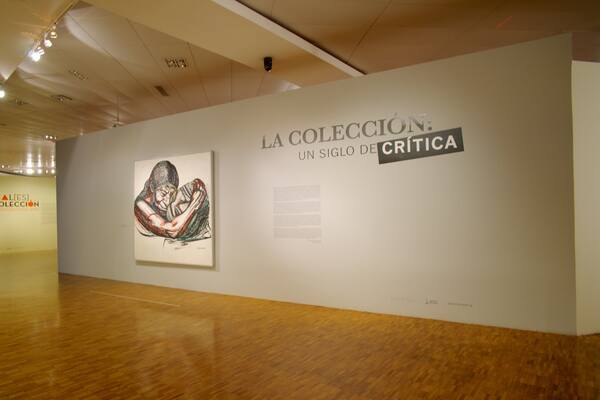 メキシコ近代美術館 フィーチャー 標識 と 屋内の眺め