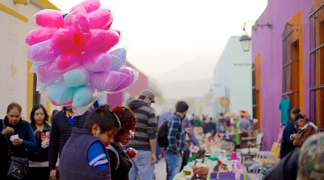 Barrio Antiguo showing food, a city and mist or fog