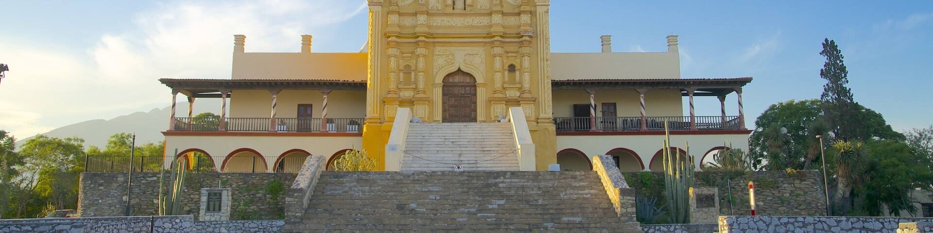 Museo del Obispado showing street scenes