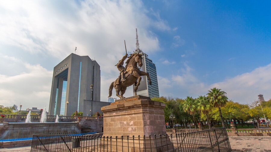 Monterrey, Mexico-11 JFebruary, 2020: Monterrey, Landmark Macroplaza
