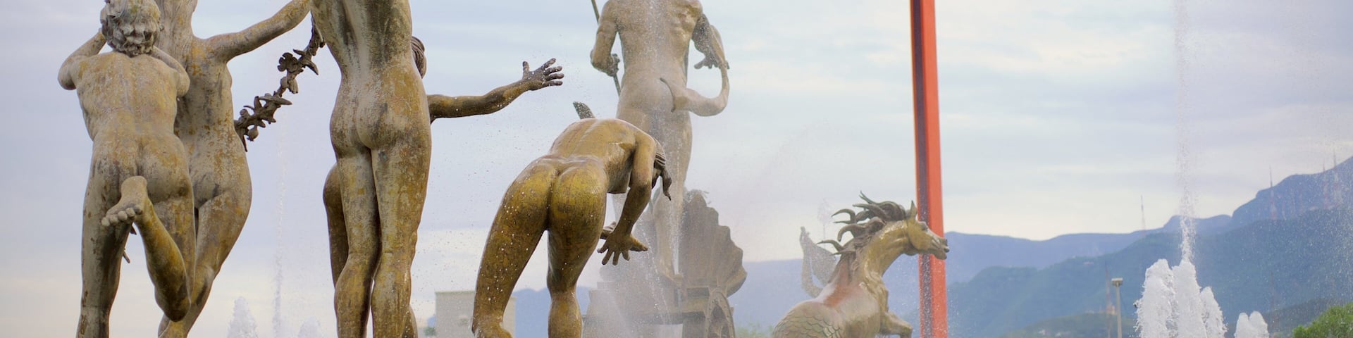 Fuente de la Vida o Neptuno que incluye arte al aire libre, una ciudad y arte