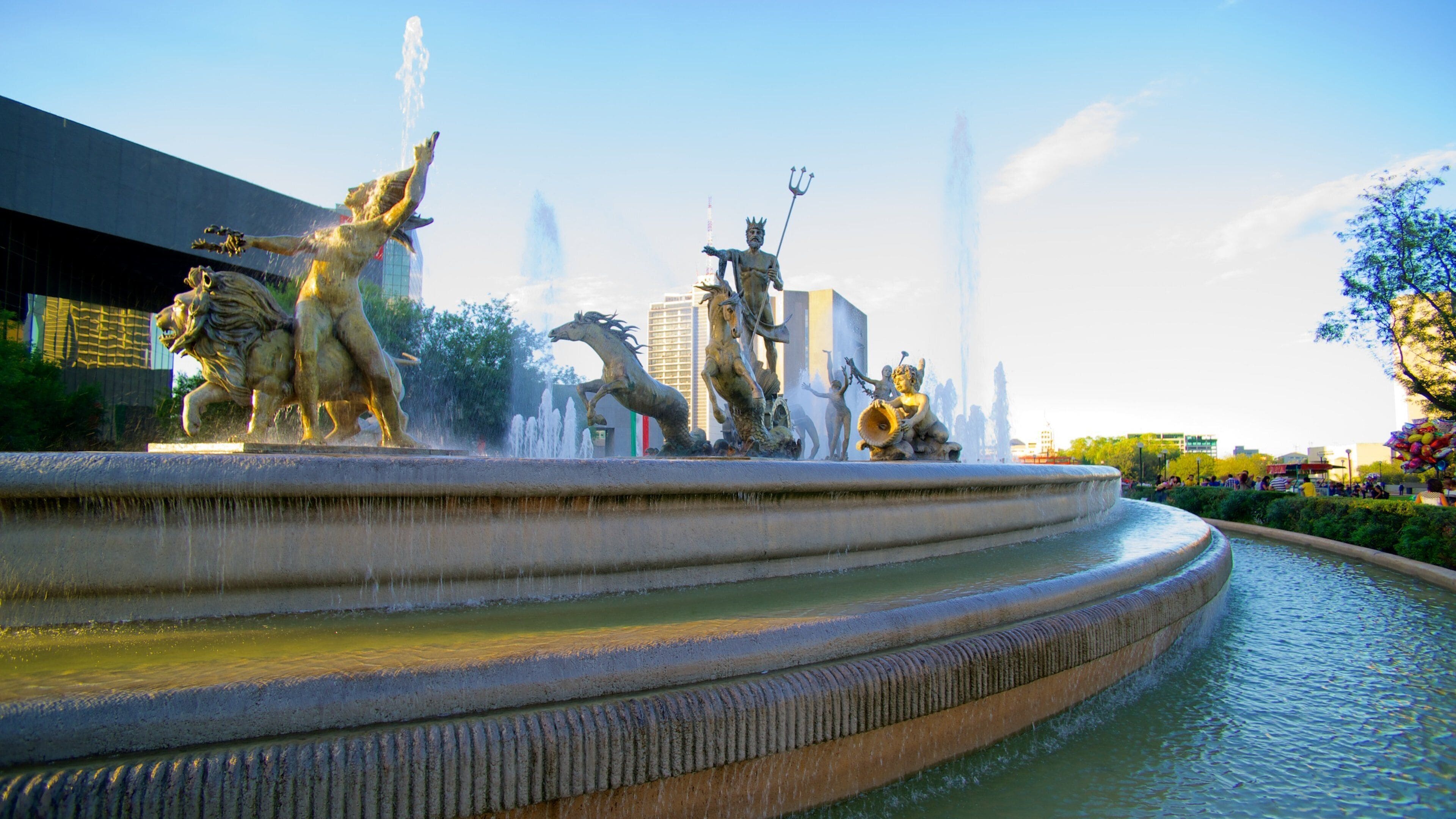 Fuente de la Vida o Neptuno featuring art, a fountain and outdoor art