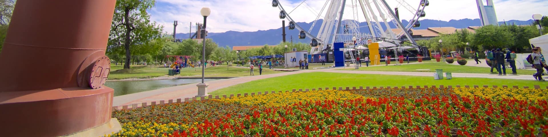 Fundidora Park which includes rides and a park