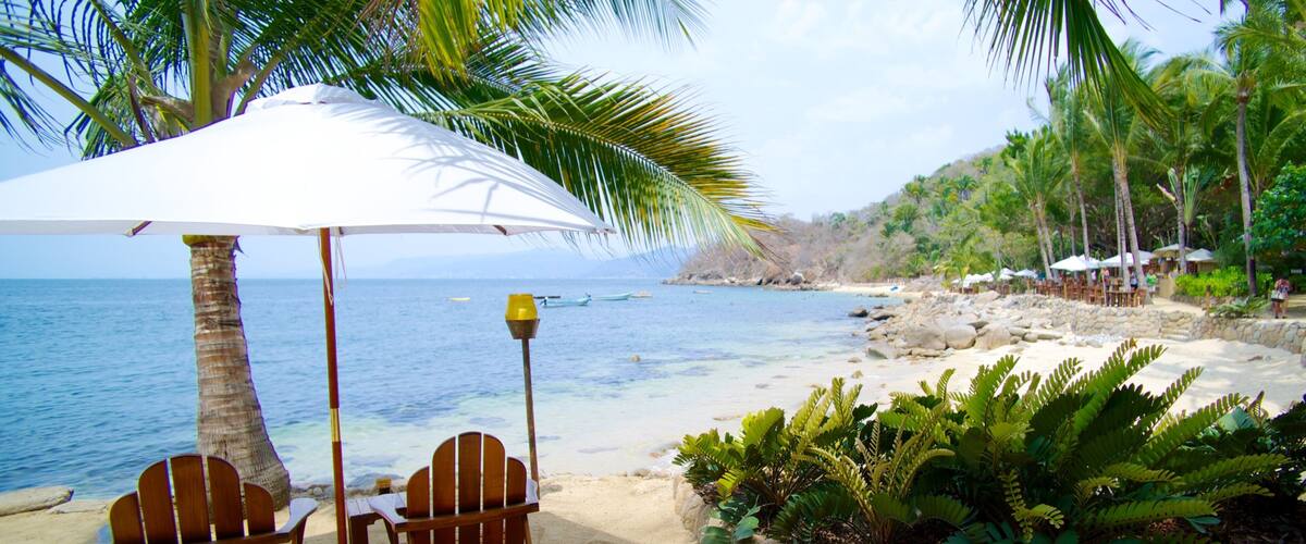 Las Caletas presenterar en sandstrand, ett lyxhotell och tropisk natur
