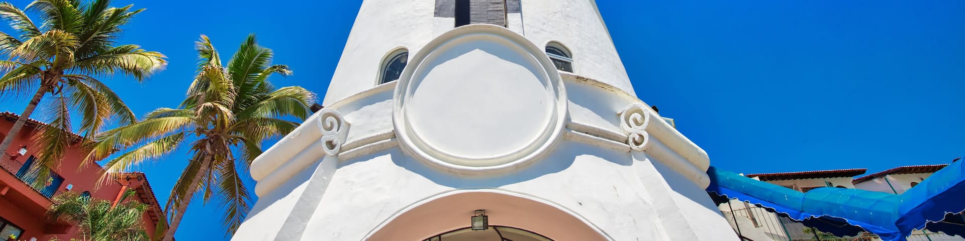 Puerto Vallarta, Famous El Faro lighthouse with restaurant on top