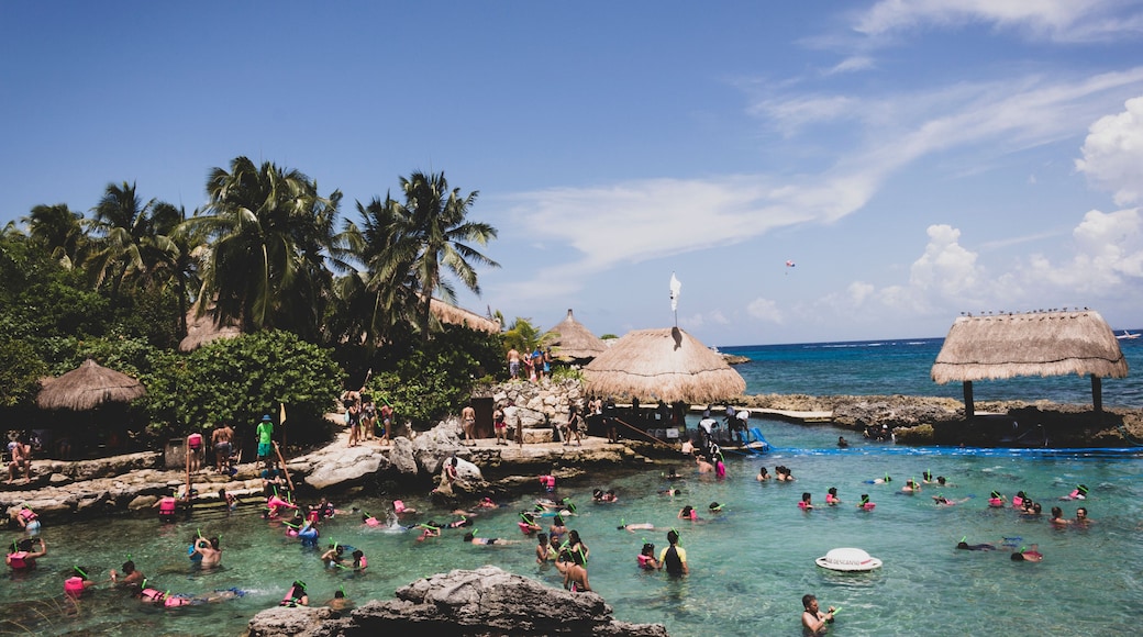 CANCUN, MEXICO - JULY 28, 2018. Xcaret park in Cancun Mexico