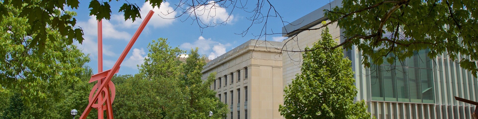 University of Michigan Museum of Art showing a park and outdoor art